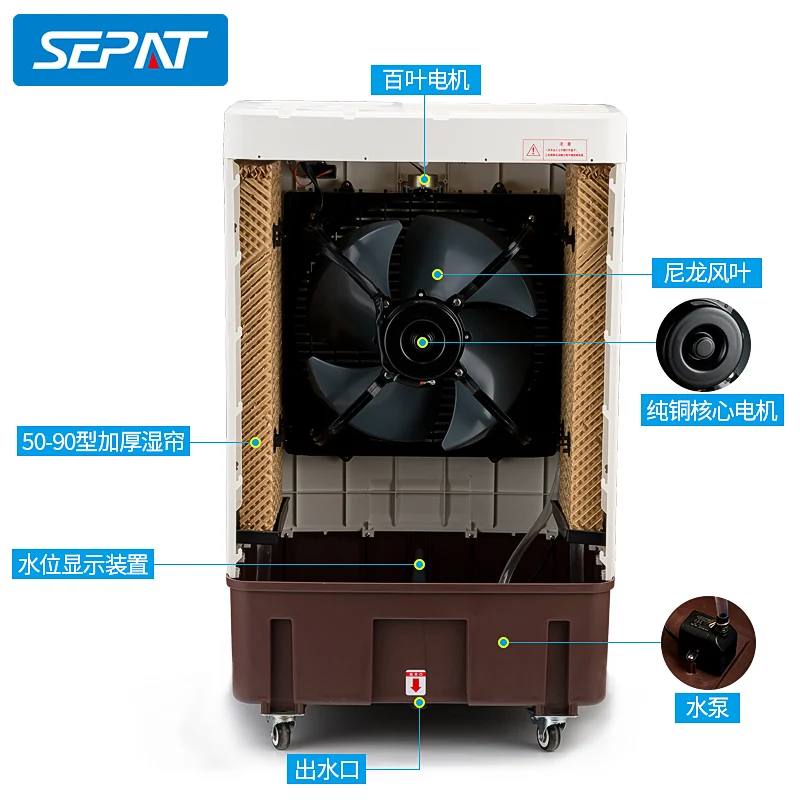 2023 Factory Hot selling Portable Evaporative Air Cooler car cooling fan