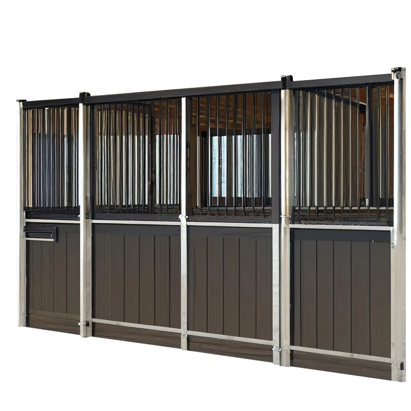 high quality Prefabricated galvanized Horse Stall bamboo stable door