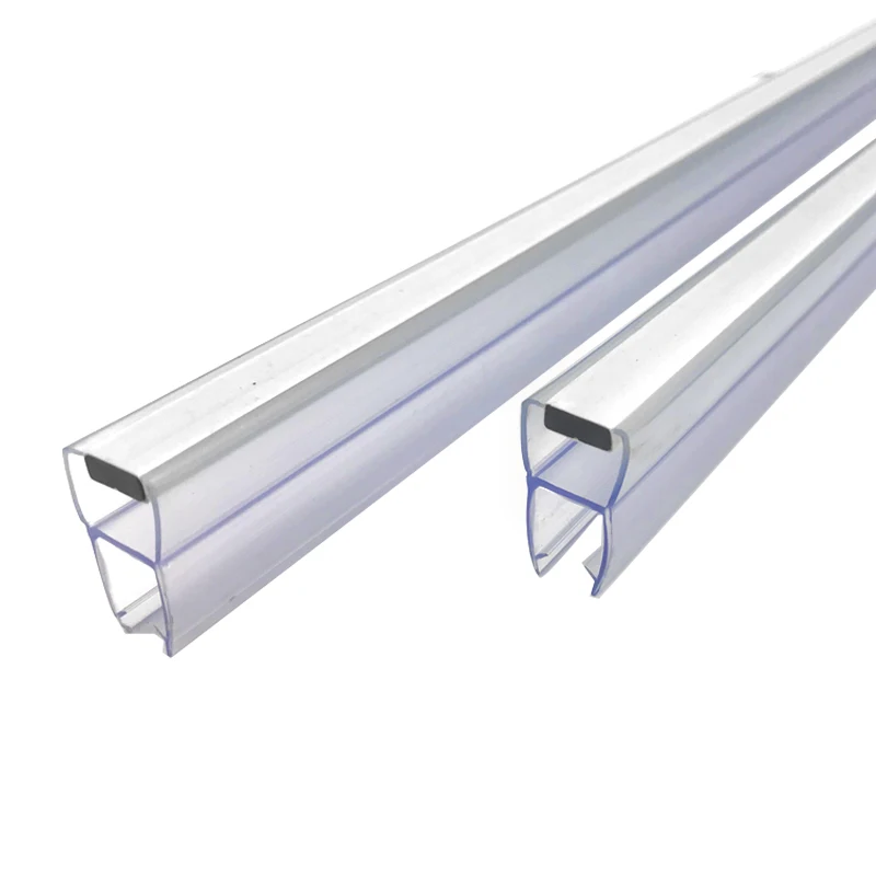 Factory Price 180 degree tempered glass magnetic seal strip for shower door
