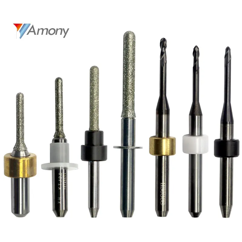 Dental CAD CAM Zirconia/PMMA/Lithium Disilicate/Glass Ceramics/Metal Milling Machine Roland Diamond Cutting Lab Burs
