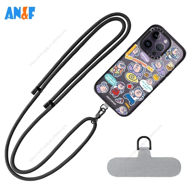 Accesorios De Celulares Universal Necklace Crossbody Patch Strap Tab Chain Tether Cell Mobile Phone Case Lanyard