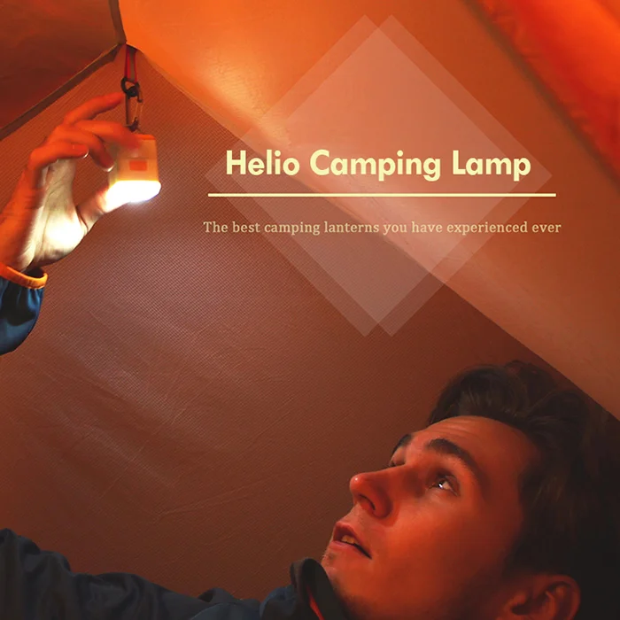 hand Helio 200 lumen pocket portable outdoor led camping light lantern lamp