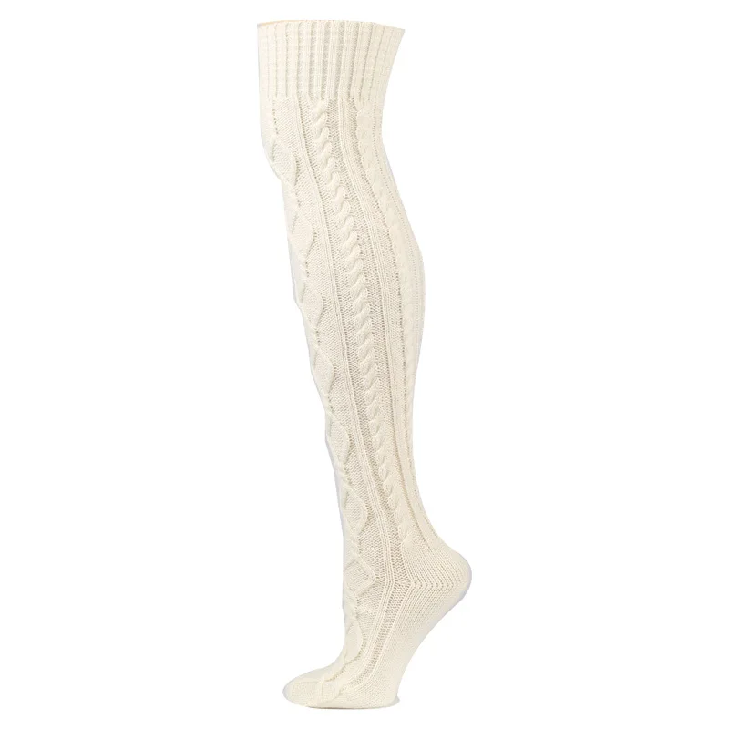 Women Plus Size Acrylic Warm Long Socks Winter Knitted Leg Warmer Wholesale New Leg Warmers Leggings Warmer Socks