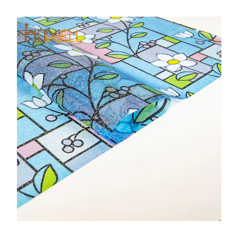 Цветная точечная 3d-пленка для окон из ПВХ с УФ-управлением дома и спальни