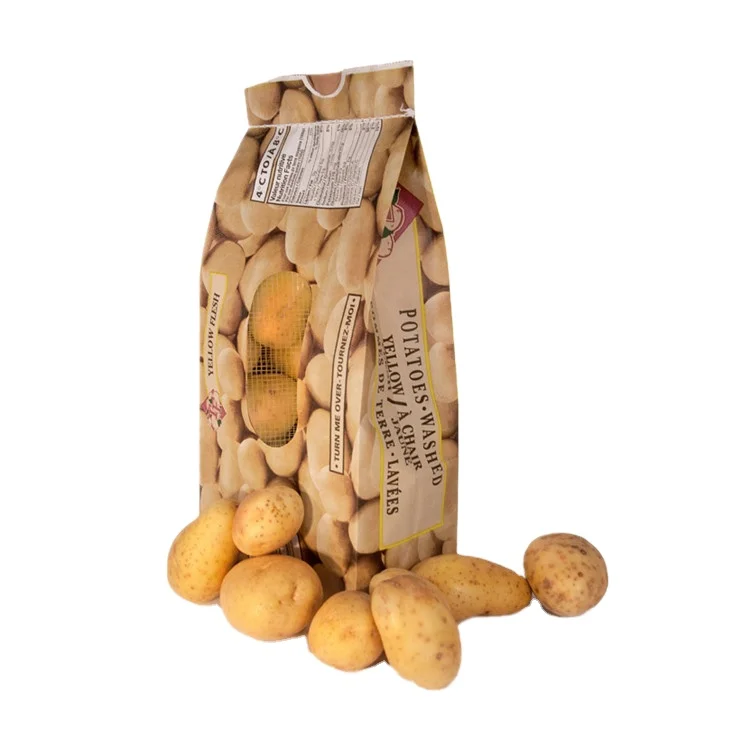custom colored printed 25 kg sewn bottom potato mesh bag potatoes packaging paper sacks