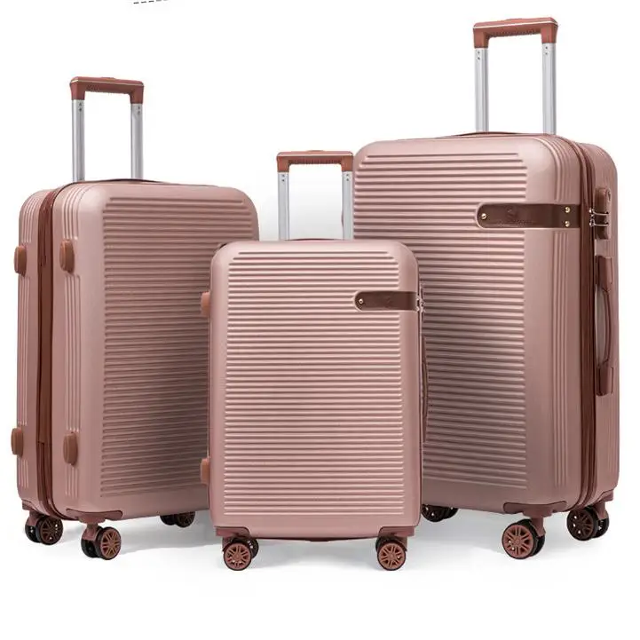 Designer Luggage Set Luxury Suitcase Traveling Suitcase Set 3 piece bag with spinner lightweight Abs Suitcases luggage sets