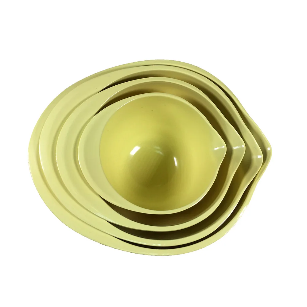 
12 year factory durable unbreakable high quality 4 pieces melamine mixing salad bowl set 