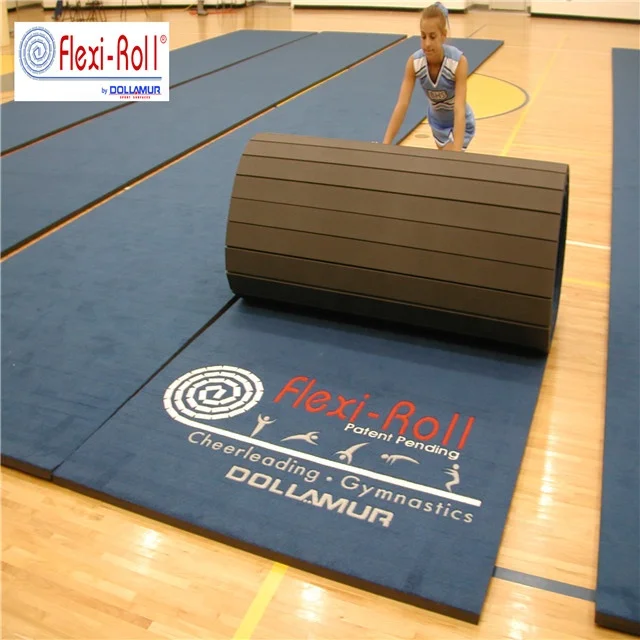Dollamur Flexi-Roll  Popular carpet and leather custom price flex roll tatami judo mat cheer mats for wholesale
