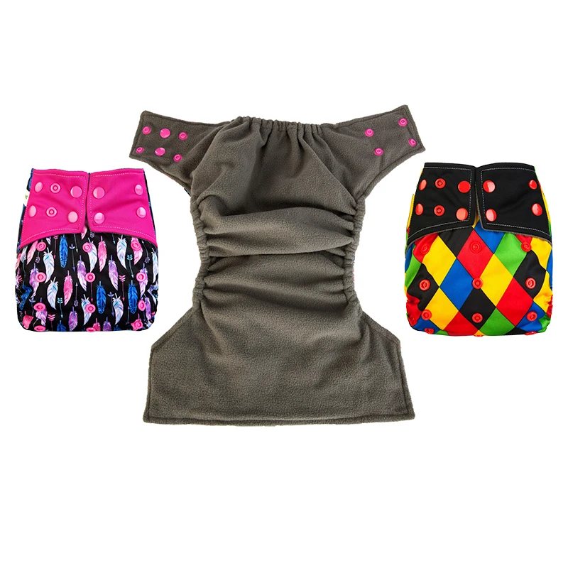 China Supplier 50Set Free Shipping Bamboo Charcoal cloth Baby diaper With bamboo charcoal inserts