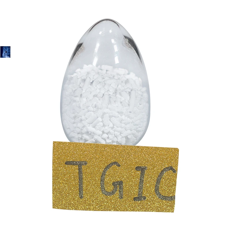 Заводская поставка, белый гранулированный триглицидилизоцианурат TGIC CAS 2451-62-9, отвердитель чернил TGIC