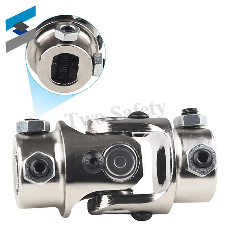 Лидер продаж, стальной одинарный рулевой вал, Универсальный U-образный шарнир 3/4 дюйма, DD x 3/4 дюйма, DD 83 мм (3-1/4 дюйма)