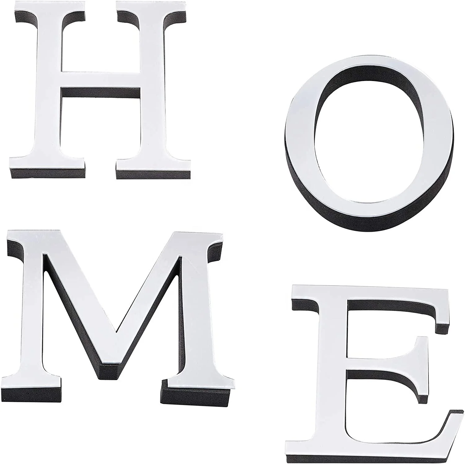 Acrylic decorative mirror wall sticker Home Decor alphabet letters