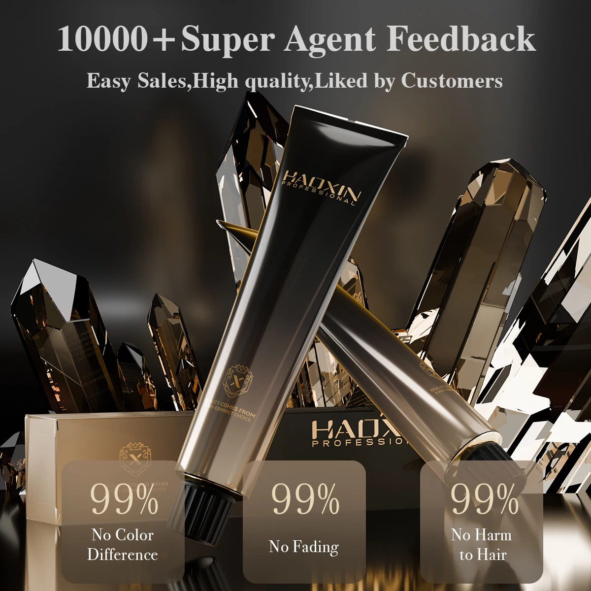 wholesale chinese factory No Ammonia Free natural plant Permanent hair color professional Salon hair dye box for man and women
