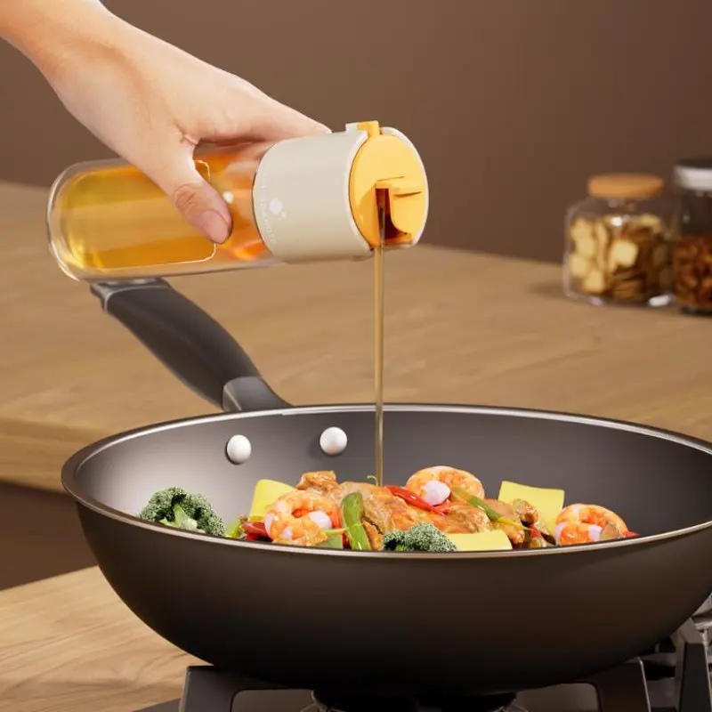 Glass Oil Dispenser Bottle Kitchen Household Simple Soy Sauce Vinegar Dispenser Bottle Barbecue Non Hanging Oil Press Spray Pot