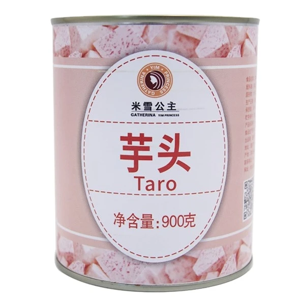 Canned taro grain Vegetables ready to eat instant can food for milk tea bread dessert
