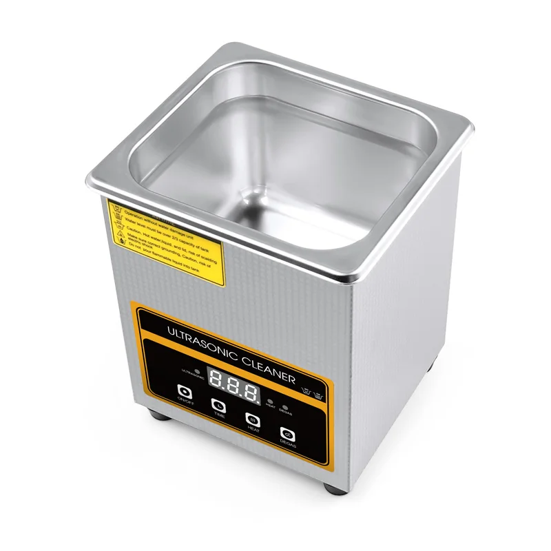Household Ultrasonic Cleaner Stainless Steel Bath 60W Piezoelectric Transducer Glasses Cellphone Board Jewelry Washer