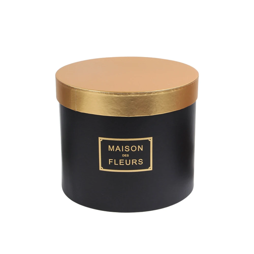 INUNION Round Flower Paper Boxes Lid Hug Florist Flower Bucket Gift Packaging Box Gift Circle Flower Box