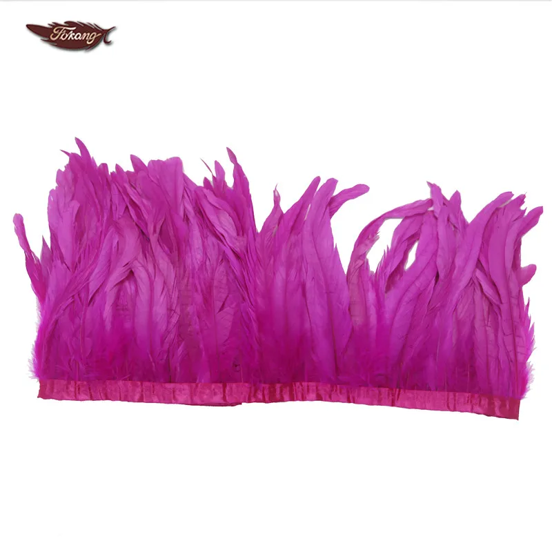 Wholesale Cheap Hot Pink 10-12inch Rooster Tail Feather Trimming