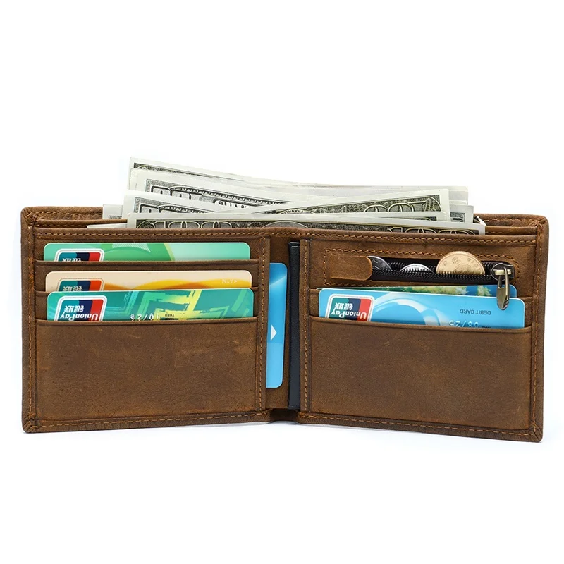 Marrant crocodile pattern wallet men short leather wallet vintage genuine leather card holder wallet for men money clips