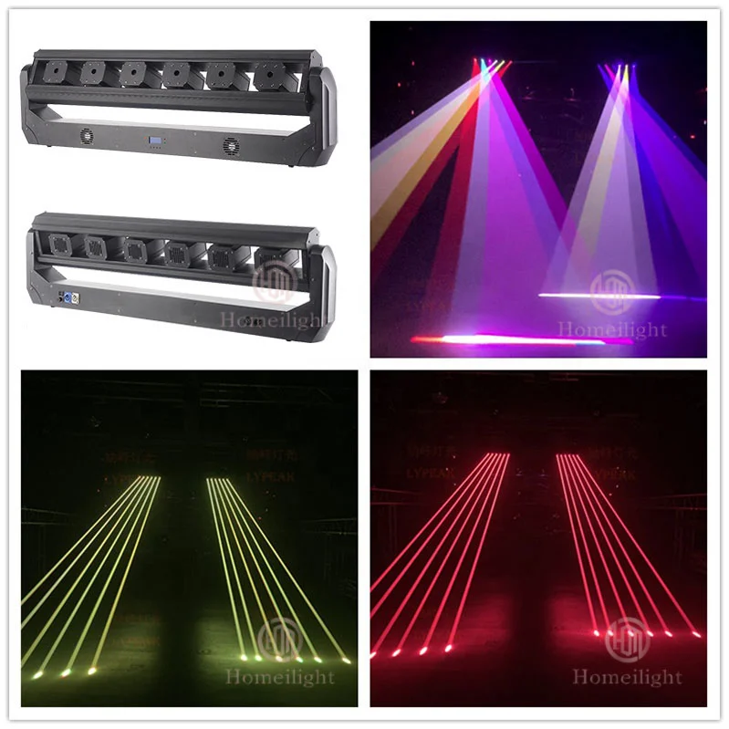 Professional Club Dj Lights Lazer 6 Eyes Rgb 3in1 Beam Strobe Matrix Marquee Dmx Moving Head Laser Light
