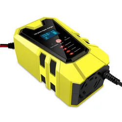 2023 Newest Pulse Repair Automatic Car Battery Charger 12V 6A AC-110-230V Chargers Auto Motorcycle Wet Dry Lead Acid AGM