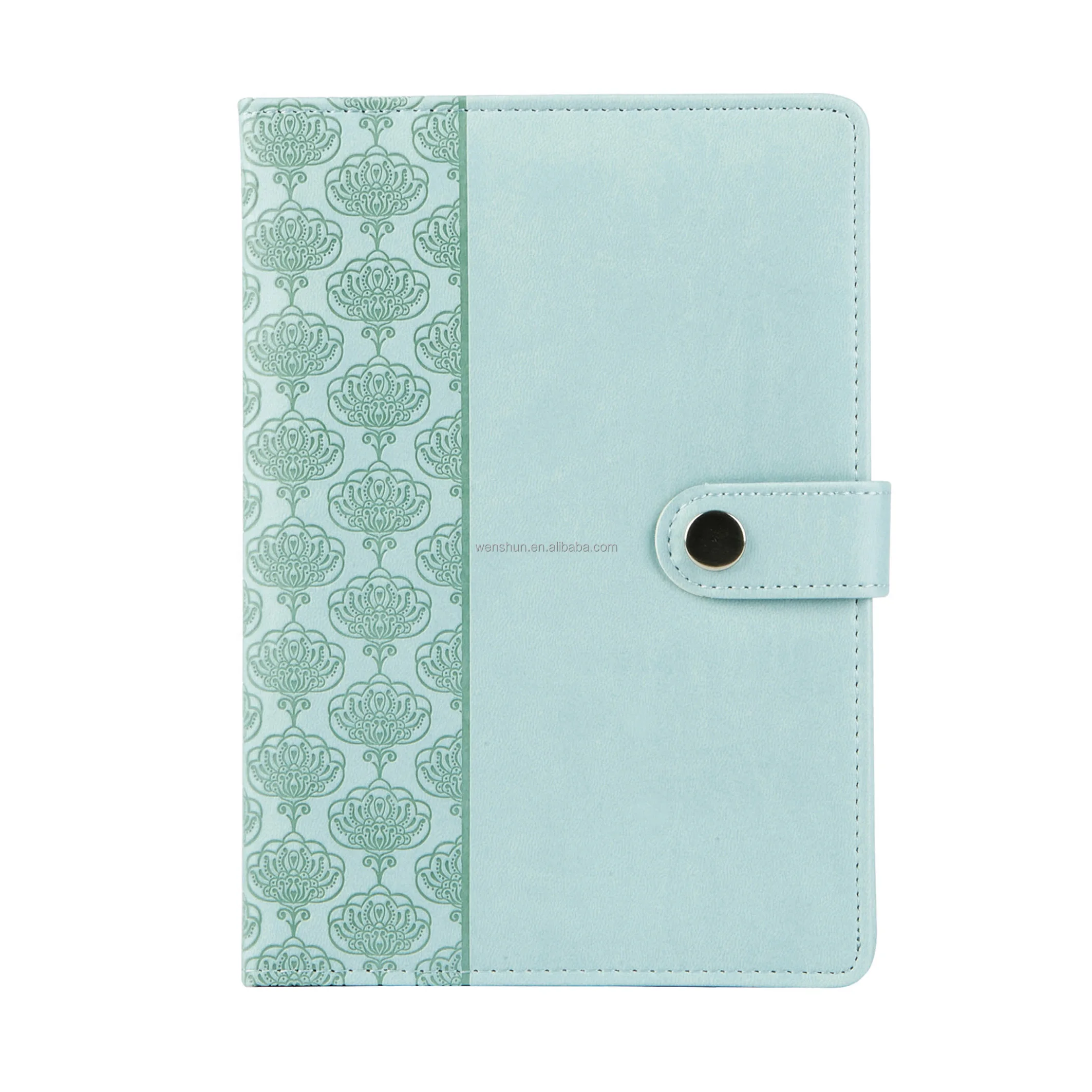 Custom A6 A7 Pu Leather Monthly Wallet Budget Planner Binder With Zipper Envelopes