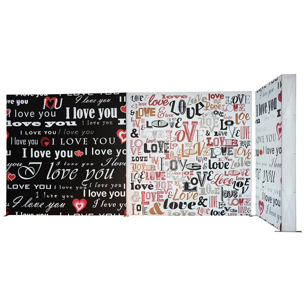 Aluminum Frame SEG Fabric Cover POP UP Stand Trade Show Display Stand For Exhibition Booth