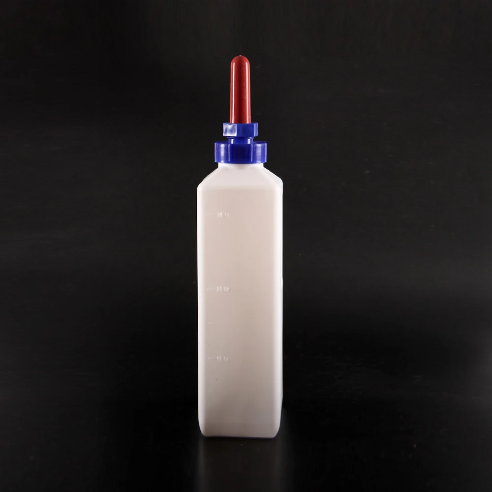 Dairy Equipment 3L Calf Lamb Feeding Milk Bottle for Cattle Sheep Goat Milk Feeder With Rubber Nipple