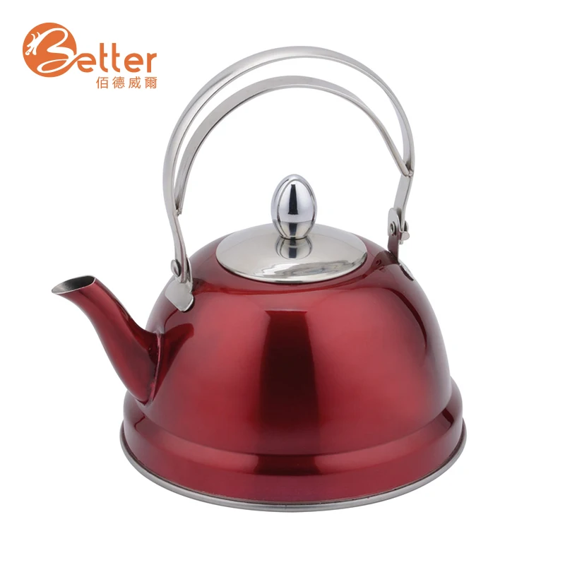 The Best Selling Product Double Walled Colored 304 Stainless Steel Teapots