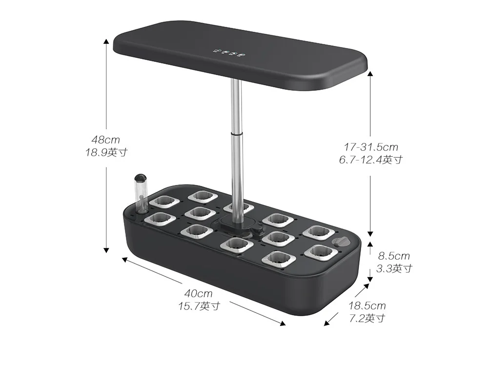 new Hydroponic Starter Kit hydroponic growing systems garden led nutrient growing herbs lettuce vegetables garden tools