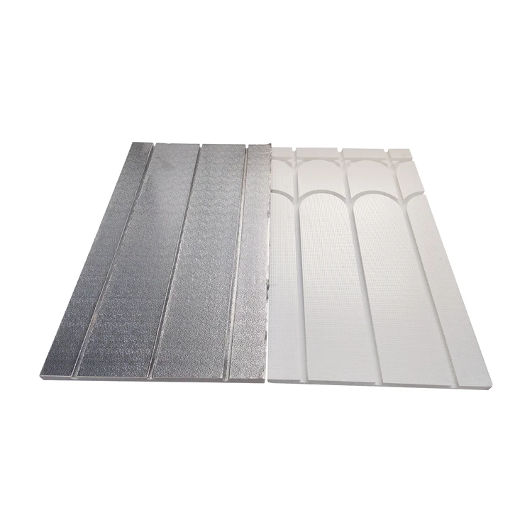 Aluminum Radiant Floor Heating Plate With XPS Insulation Board And Pipe For Underfloor Heating System