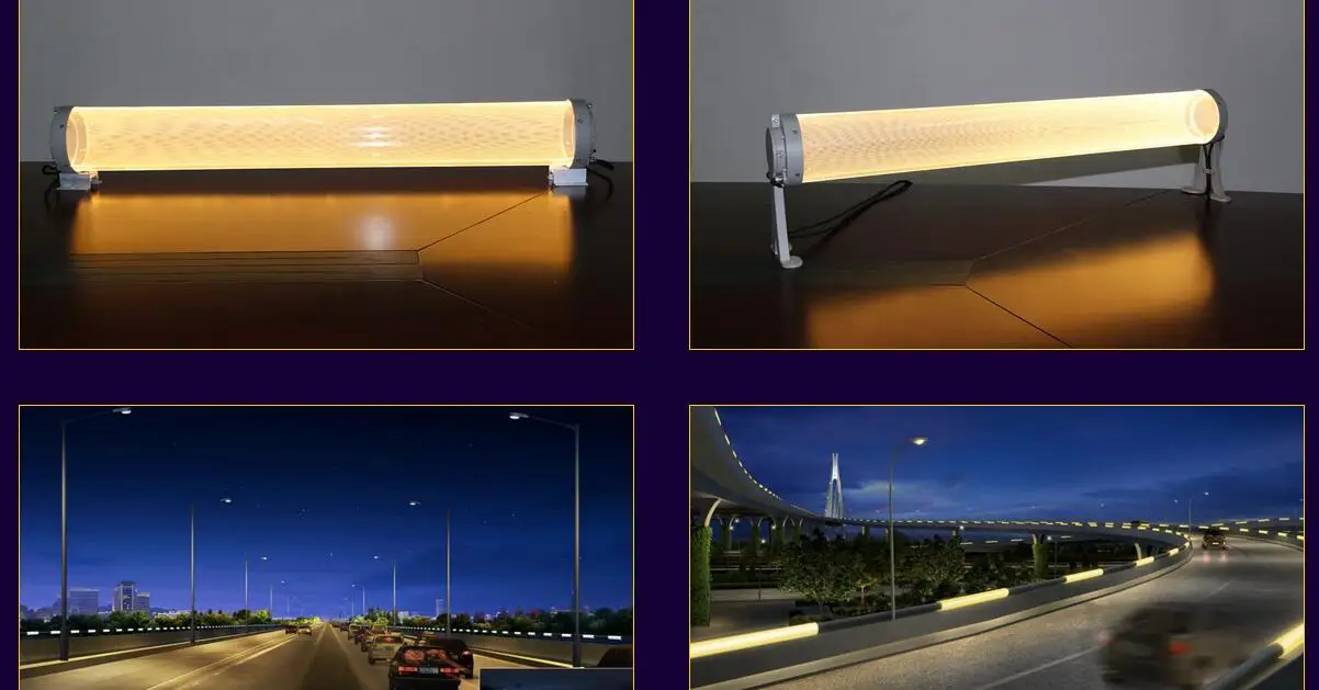 LTP LED Bridge Lighting RGBW3000K 4000K 6000K Outdoor Waterproof Luminous Light Body PMMA LGP Lamp