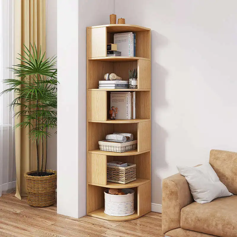 L shaped storage shelf study living room bookcase book shelf modern wall shelf