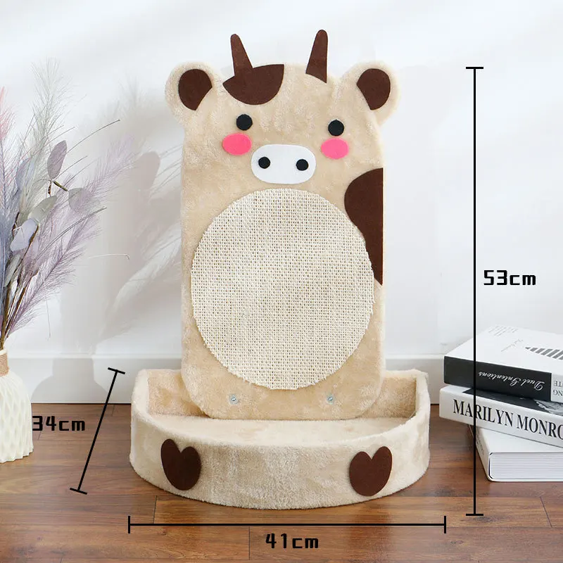 Sisal Rope Scratch Board Cat Scratching Post for Floor Or Wall Mounted Use with Toy BallWall Furniture Cat Scratcher Mat