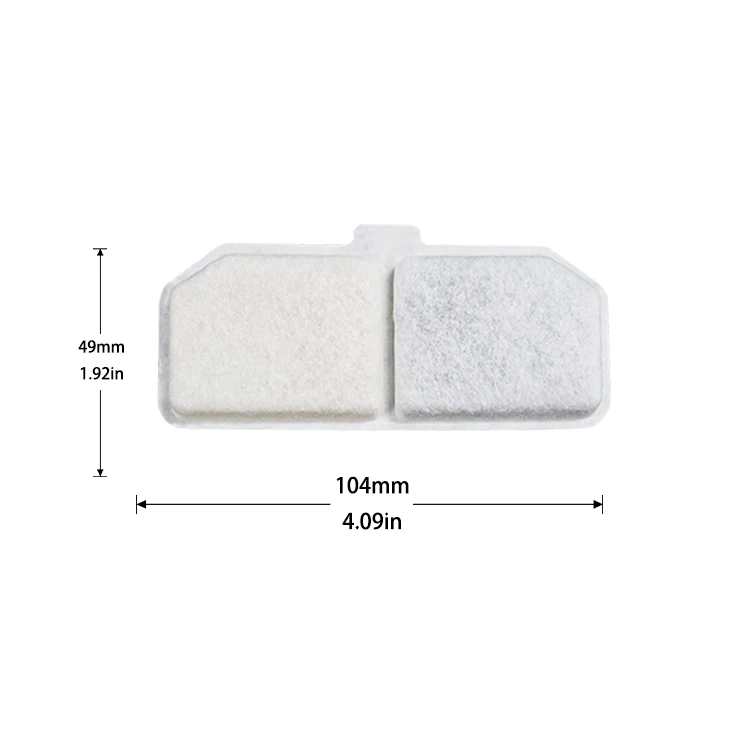 6 Pcs/Box 3L Pet Automatic Water Fountain Replacement Filter Element Activated Carbon Cotton Filters Cat Fountain Filter Sets