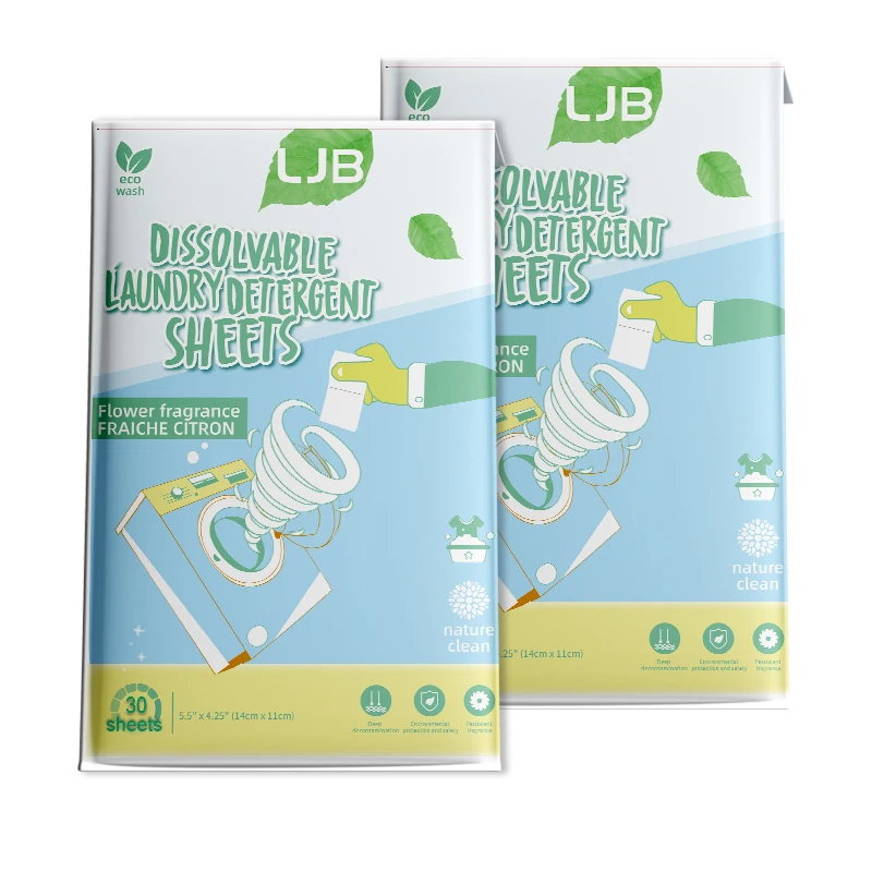 Factory Price Wholesale Washing Clothes Sheet Eco Friendly Biodegradable Laundry Detergent Sheet