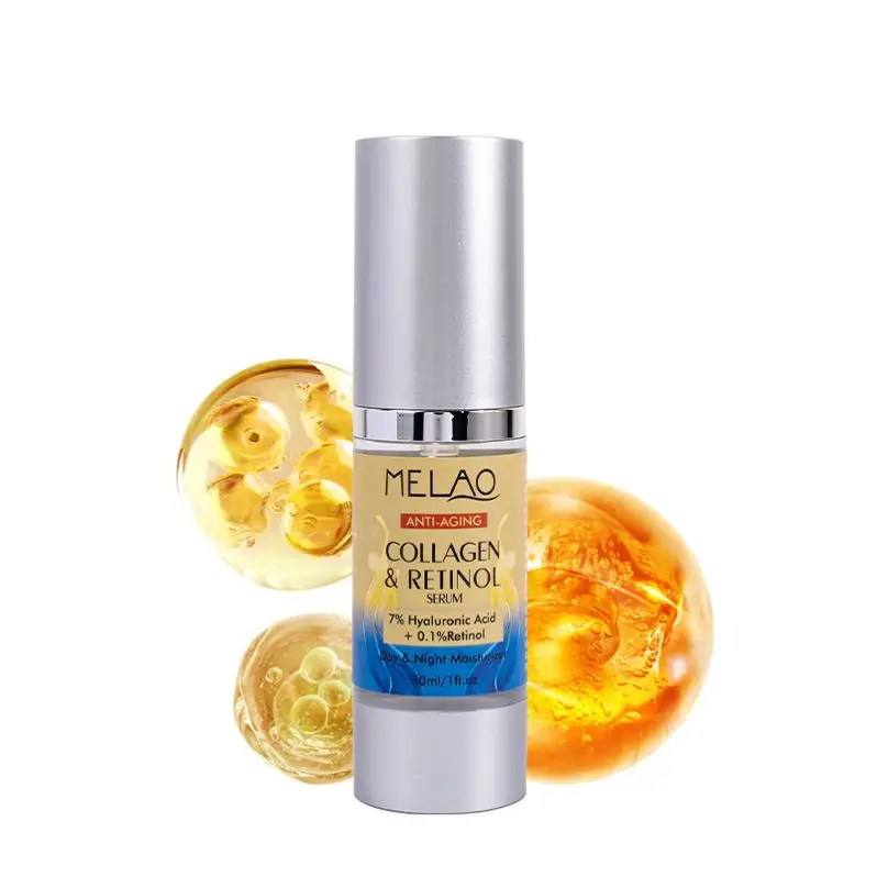 OEM/ODM MELAO Collagen Botanical Stem Cells Skincare Serum Hyaluronic Acid - Anti-aging Day & Night Retinol Face Serum