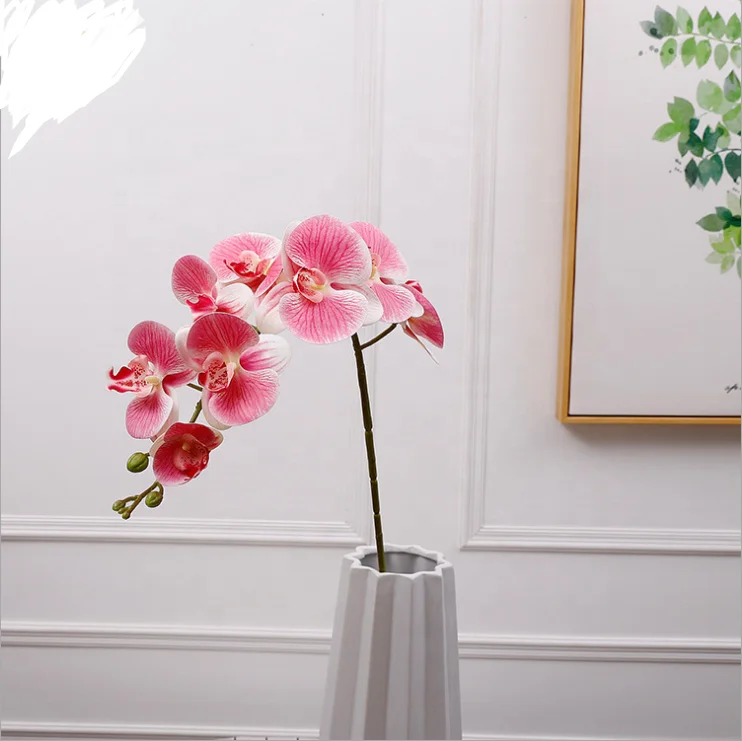 artificial flower Artificial Phalaenopsis Cattleya Orchid flower For Sale wedding  home decoration