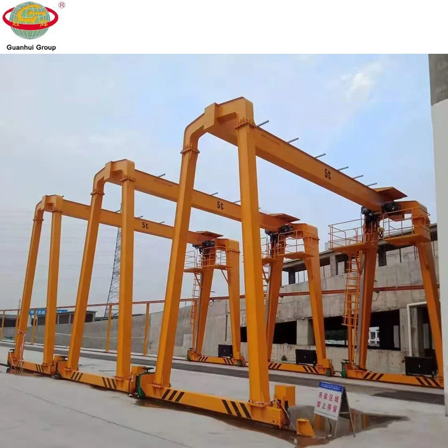 
europe style 4 wheel single girder gantry crane with hoist 