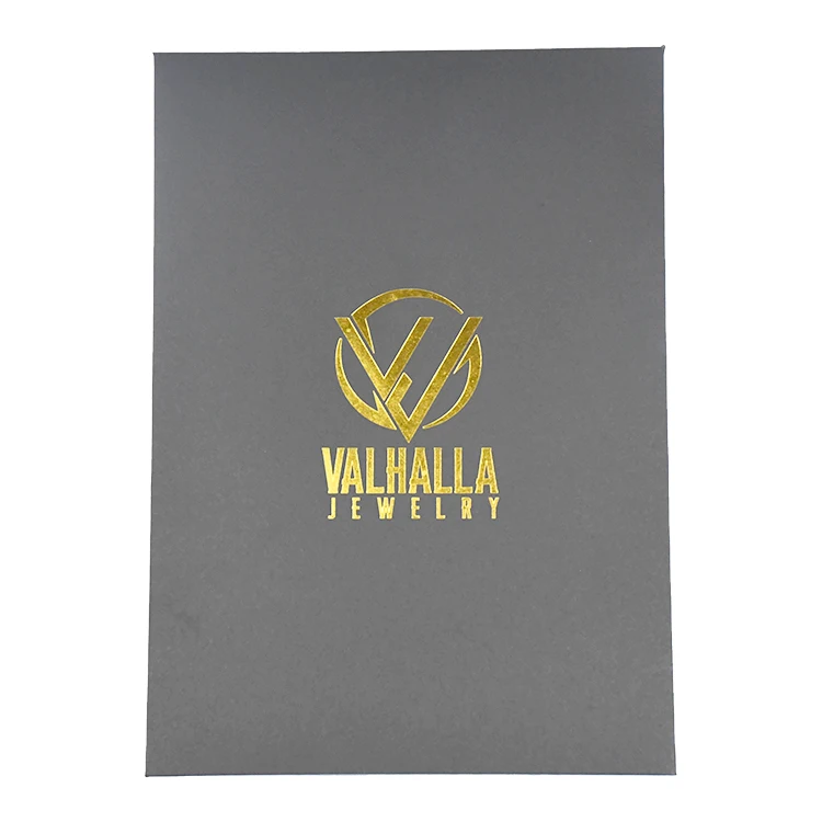 Personalized Custom Hot Stamp Logo Mailers Black Kraft Paper Packaging Envelope with String and Button