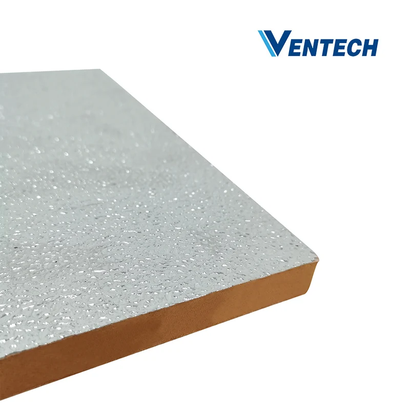 Insulated air duct panel/pre-insulated foam board
