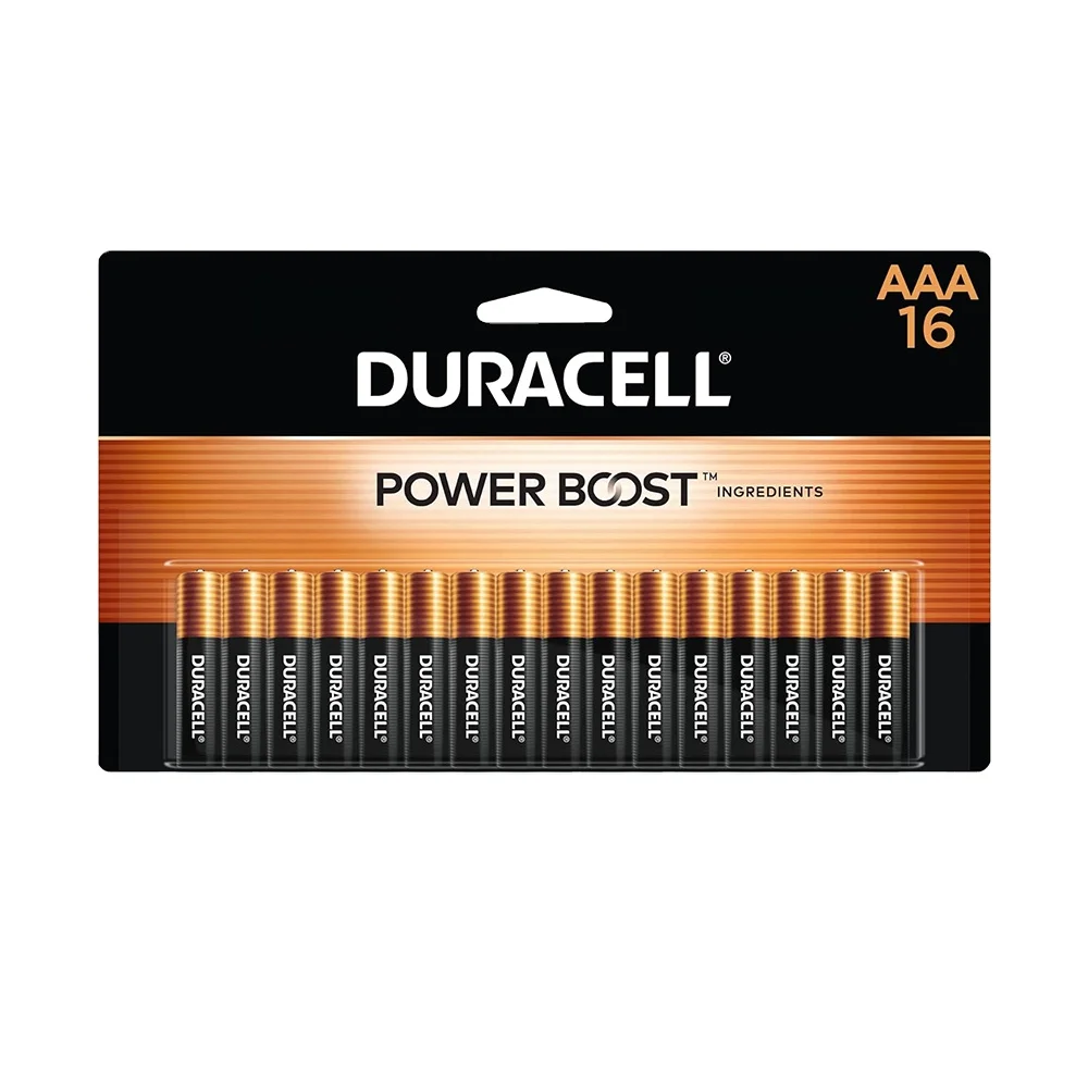 Аккумуляторы Duracell 16 шт. тройная батарея с длительным питанием щелочные батареи AAA для дома