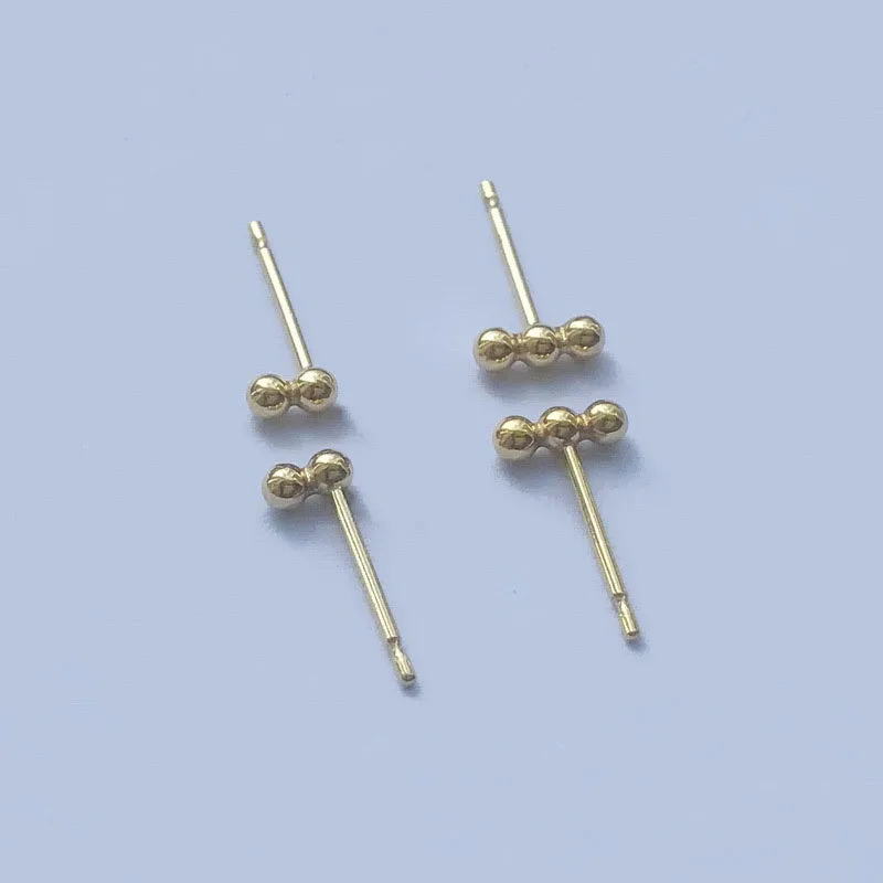 New 14K Gold Filled Earrings Latest Simple Design Stud Earring For Girls