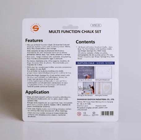 The factory wholesales non toxic   for students dust-free Colored chalk