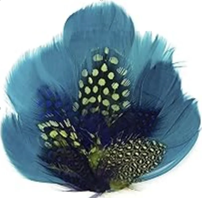 Baby Feather With White Red Colored dyed Curly Feather Pad curly goose feather Pad for kids