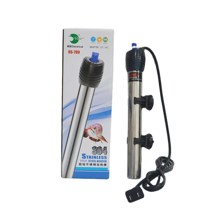 Risheng RS-799 RS-200W/300 Вт/500 Вт погружной аквариумный аквариум из нержавеющей стали нагреватель для быстрого нагрева