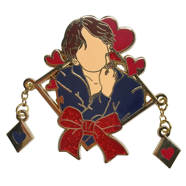 Bulk Custom Design Korean Kpop Idol Enamel Pin Manufacture Low Moq
