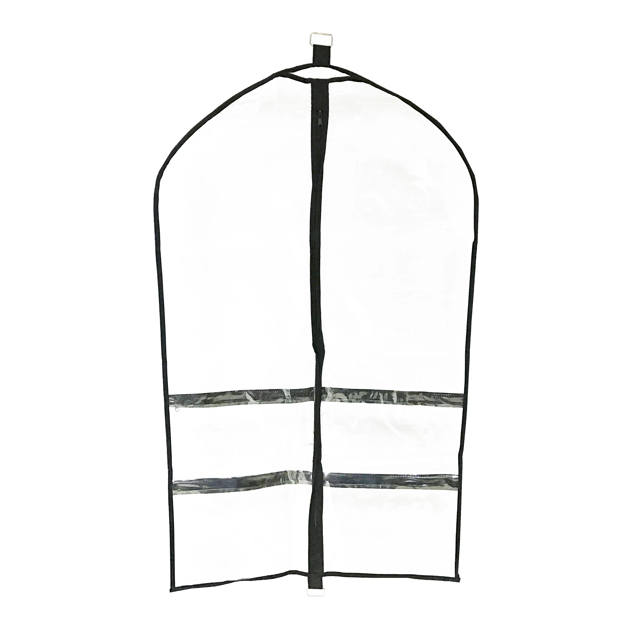 Dance competition clear costume garment bag with pockets
