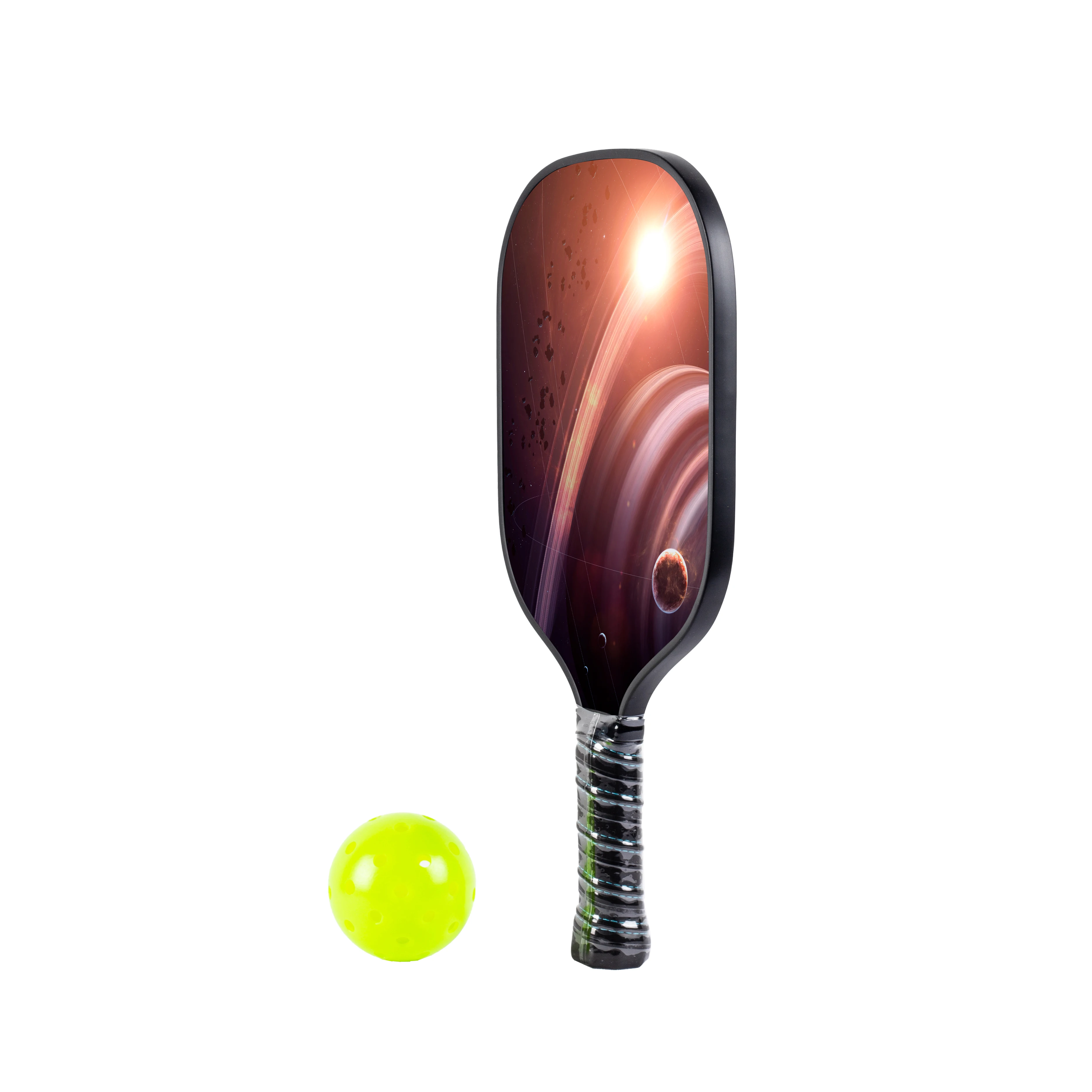 Raw Toray T700 Carbon Fiber Pickleball Paddle with 16mm Polypropylene Honeycomb Core Thermoforming Sealing Edge Unibody Construt