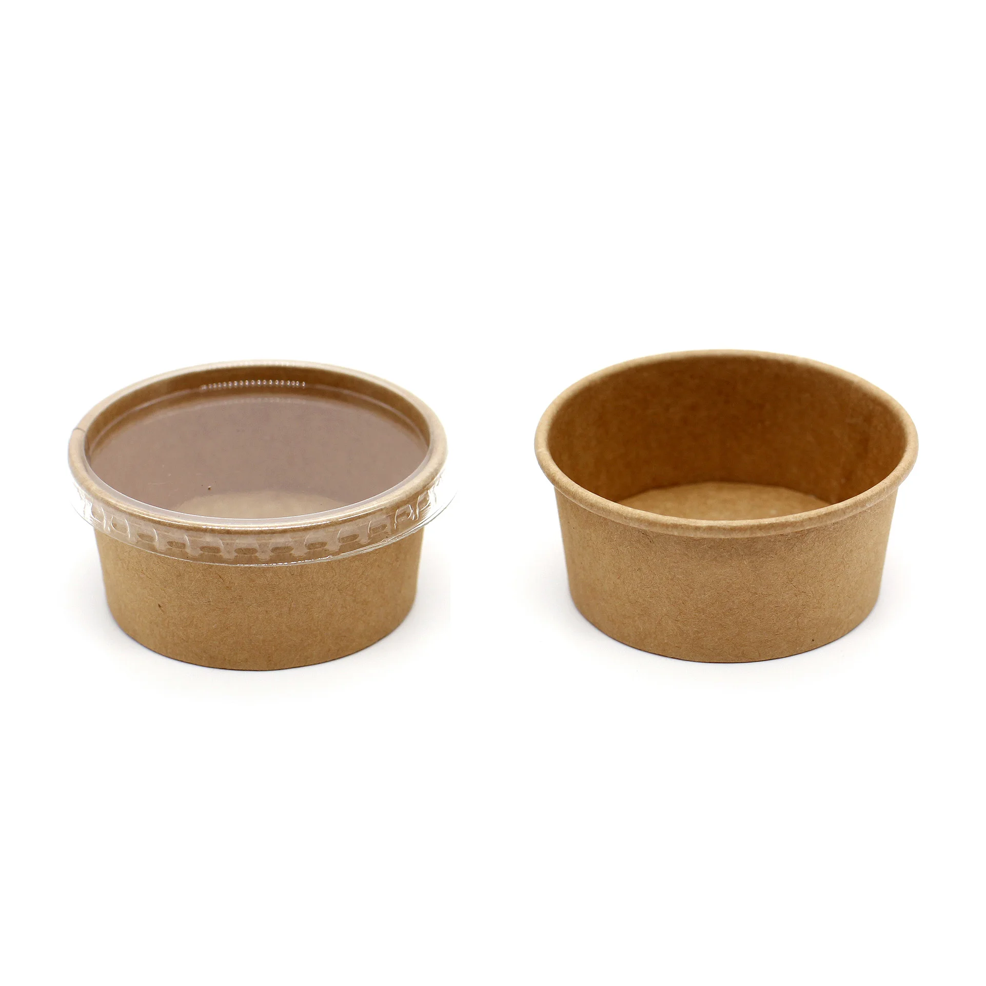 disposable single wall 3oz small sauce cup kraft paper cup custom color logo